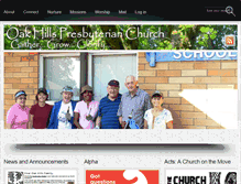 Tablet Screenshot of oakhillspres.org